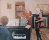 At the piano - SOLD