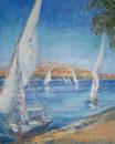 Feluccas on the Nile, Egypt  SOLD
